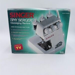 Singer Tiny Serger Electric Overedging Machine with Original Box Cmplt Shipsfast